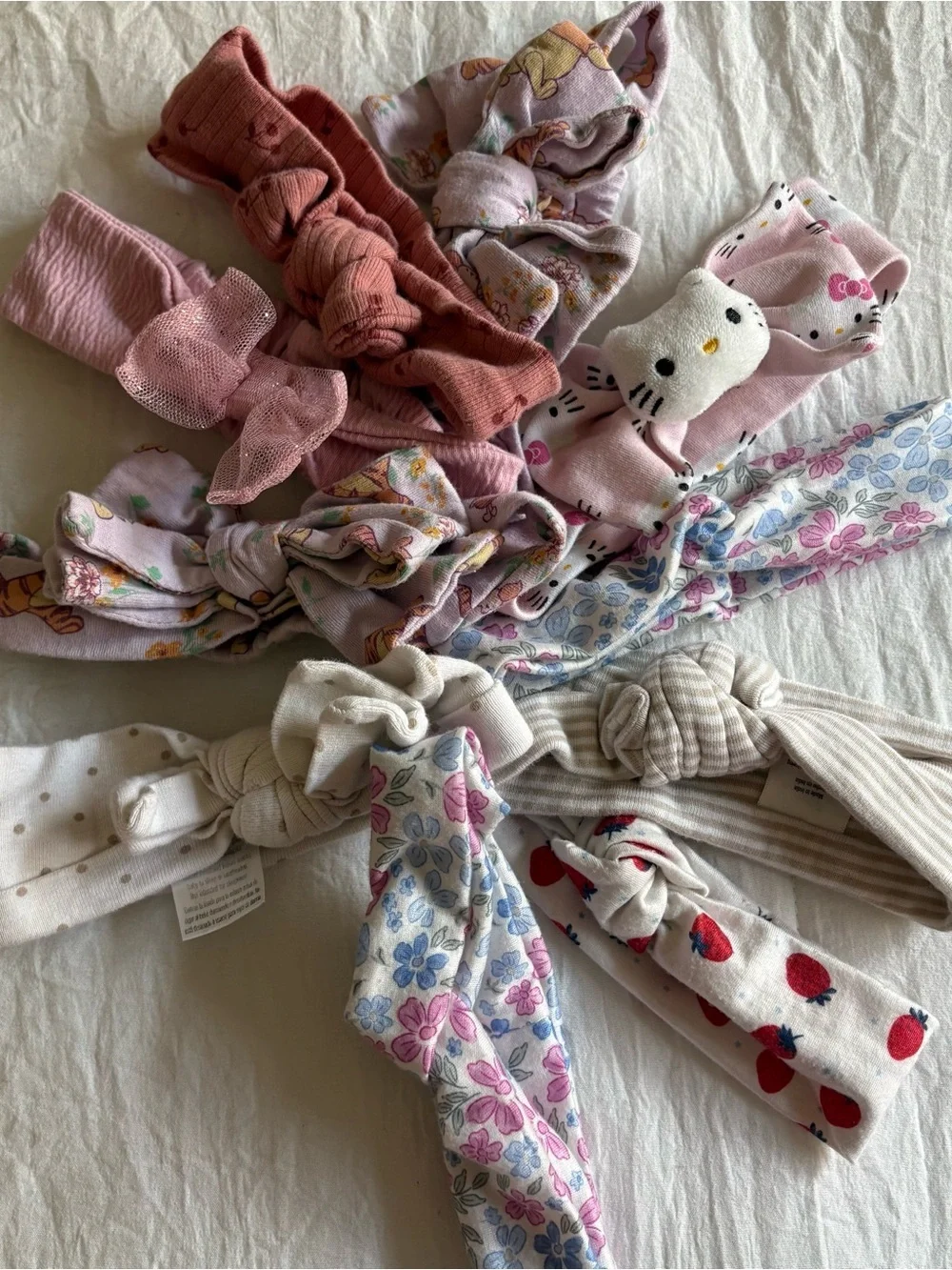 Set of Eight Baby Girl Head Bands (3-6 months)
